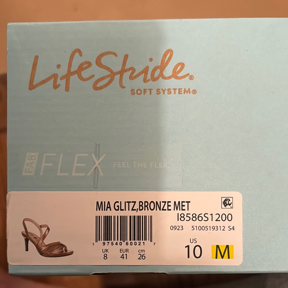 Life Stride Women's Mia Glitz Bronze Sandals